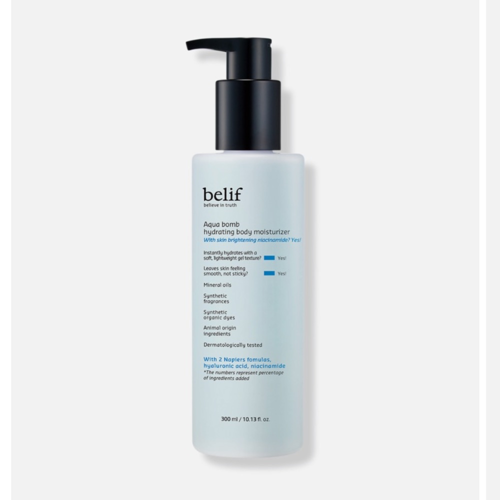 Belief Aqua Bomb Hydrating Body Mosturizer